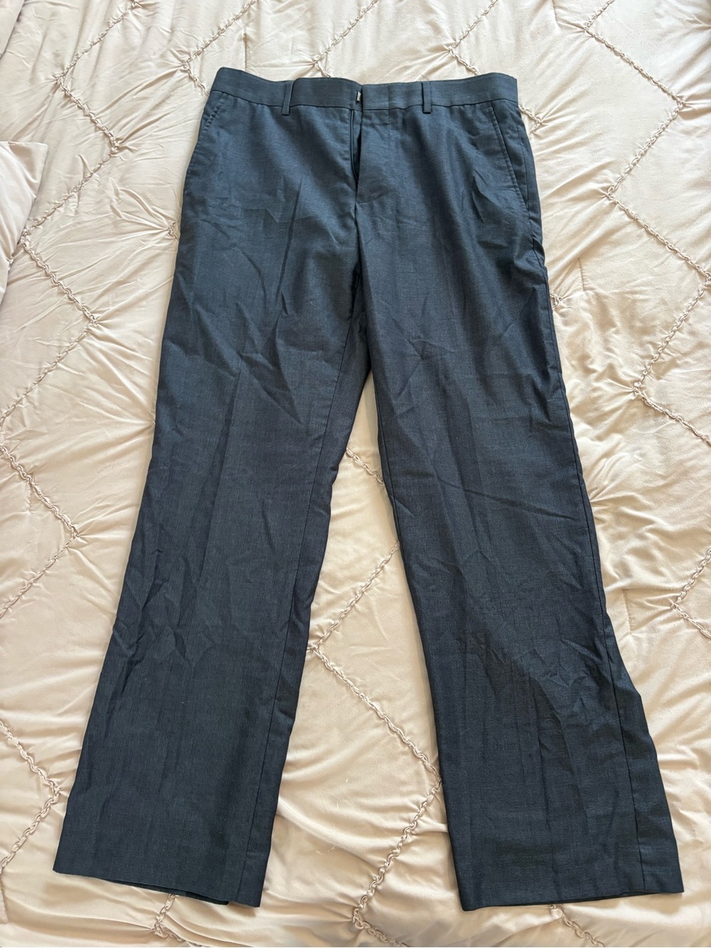 Kenneth Cole Charcoal Dress Pants - Straight Leg